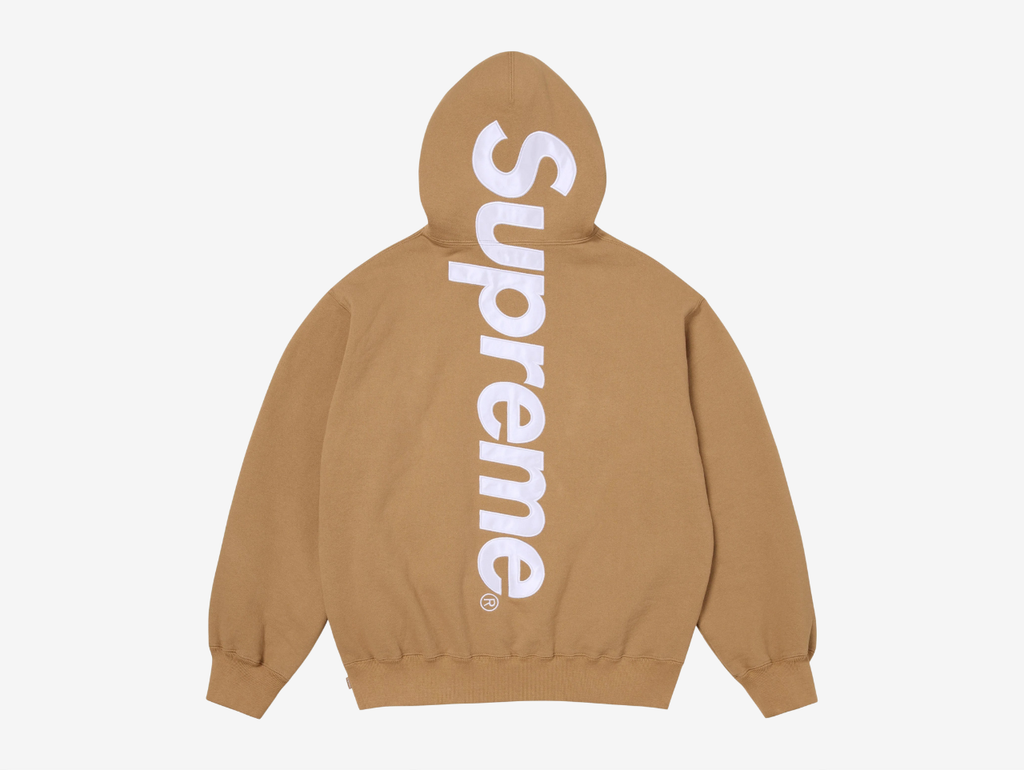 Supreme Appliqué Logo Hoodie Brown