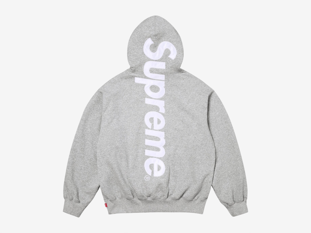 Supreme Appliqué Logo Hoodie Grey