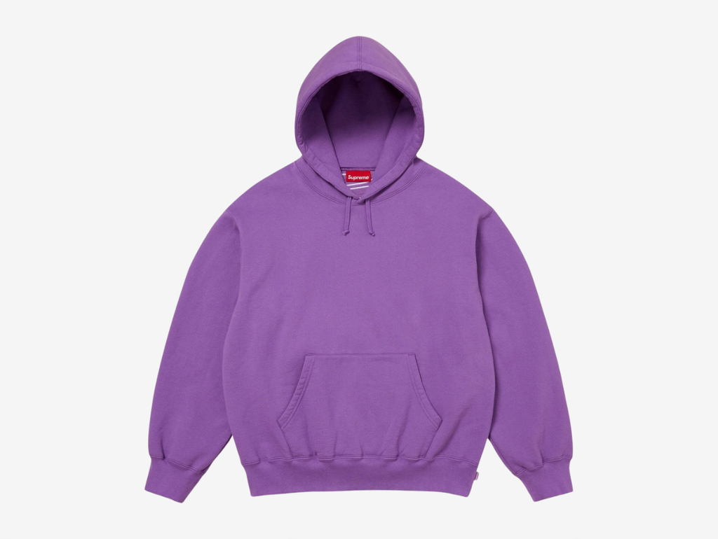 Supreme Appliqué Logo Hoodie Purple
