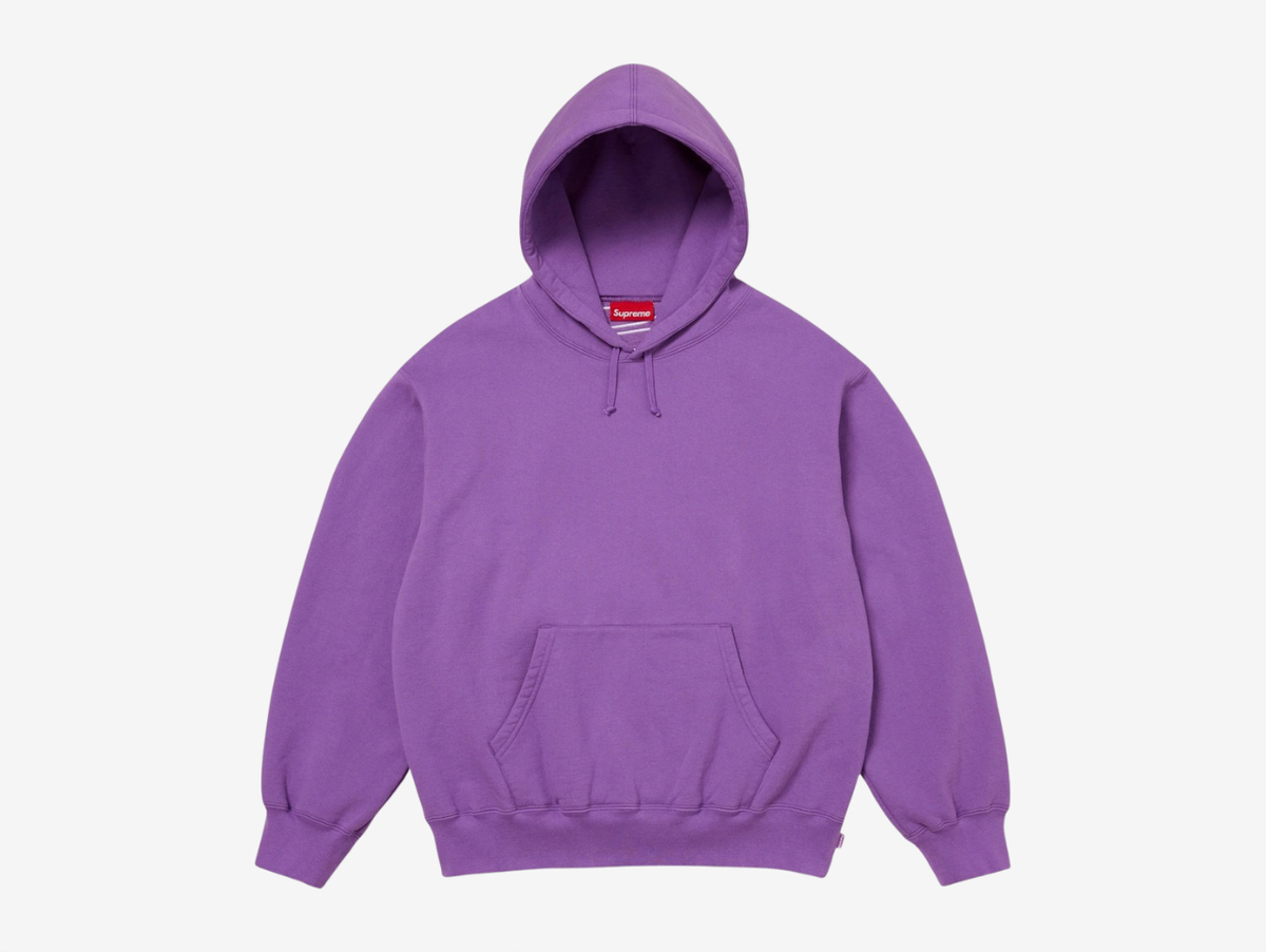 Supreme Appliqué Logo Hoodie Purple