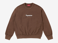 Supreme Cracked Box Logo Crewneck Brown