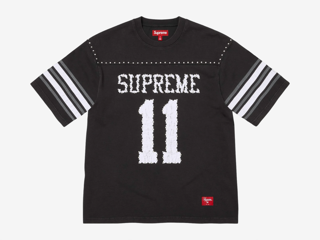 Supreme Studded Football Jersey Black