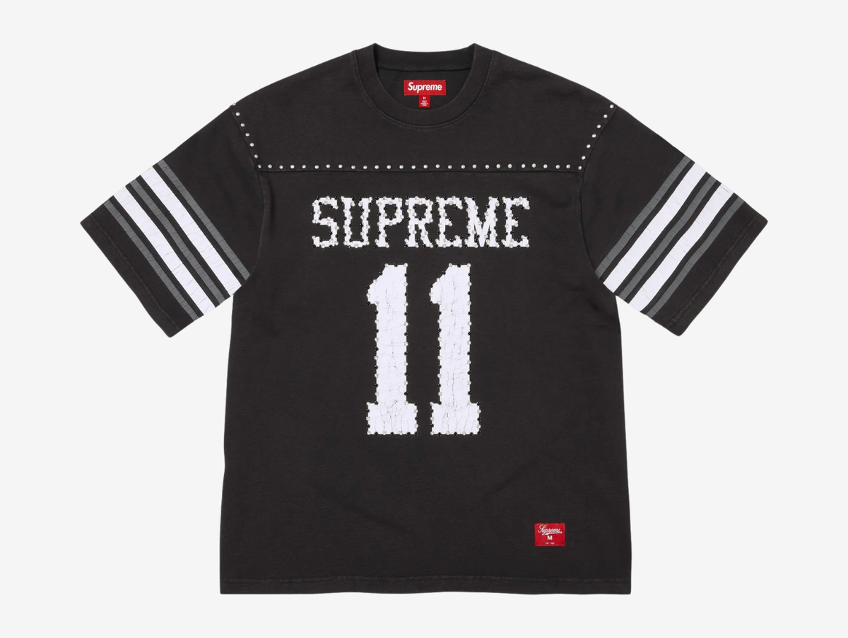 Supreme Studded Football Jersey Black