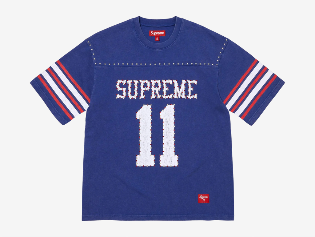 Supreme Studded Football Jersey Blue